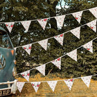 multi colour cotton Bunting for bell tent garden party
