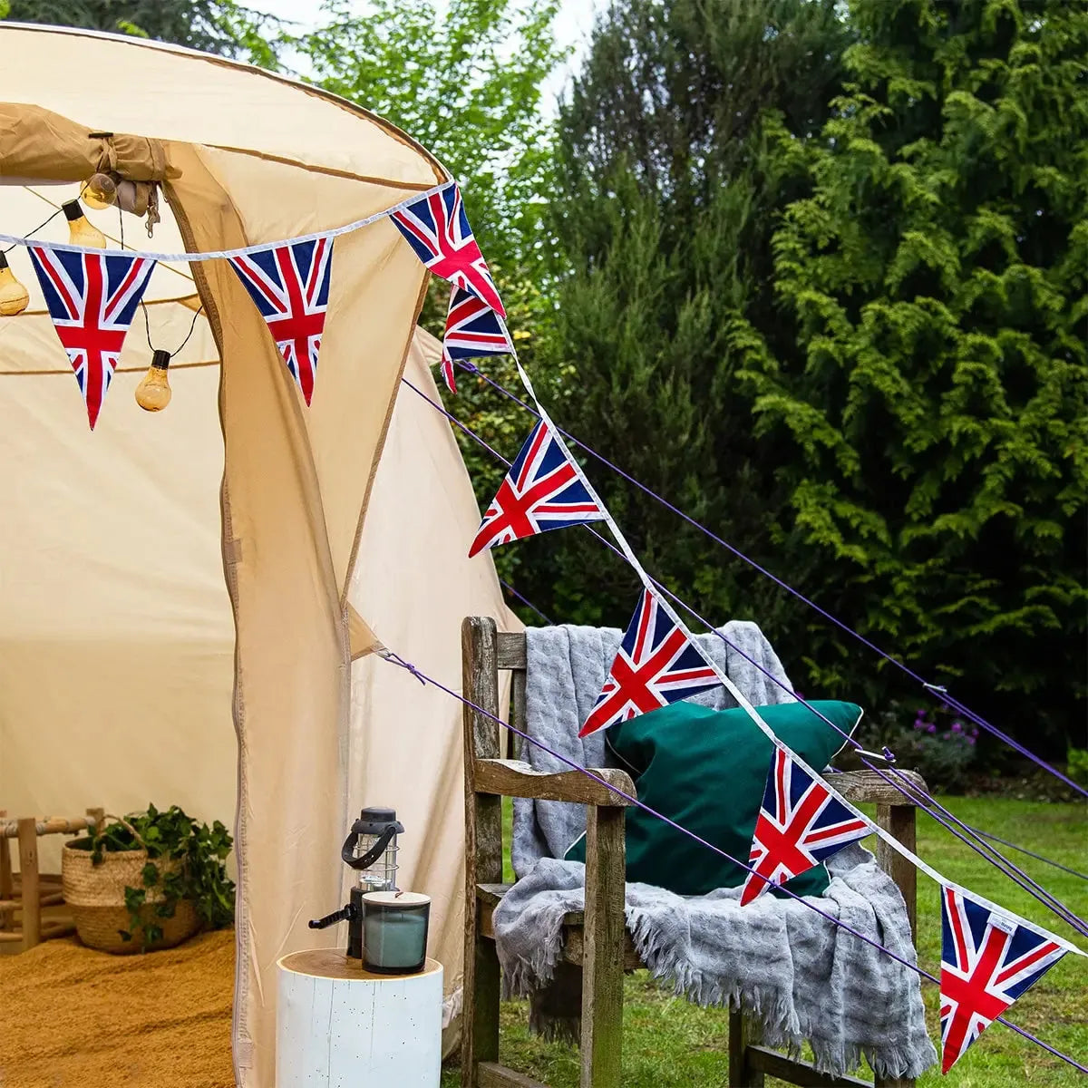 tent bunting Bell Tent Cotton Bunting 5m