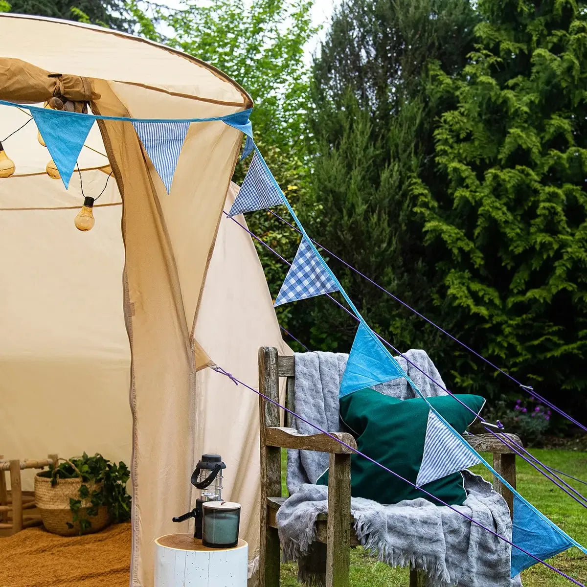 tent bunting Bell Tent Cotton Bunting 5m