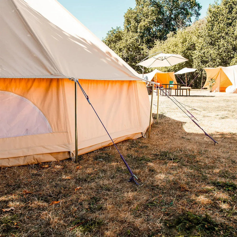 boutique camping tent Space Saver Reducer Pole pegs