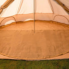 jute Half Moon Matting glamping bell tent half moon boutique camping