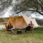 canvas glamping yurt dutch bell tent with awning porch boutique camping