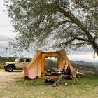 canvas glamping yurt dutch bell tent with awning porch boutique camping