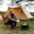 canvas glamping yurt dutch bell tent with awning porch boutique camping