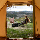 canvas glamping yurt dutch bell tent with awning porch boutique camping