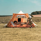 canvas glamping yurt dutch bell tent with awning porch boutique camping