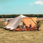 canvas glamping yurt dutch bell tent with awning porch boutique camping