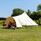 boutique camping bell tent porch curved canopy awning glamping bell tent