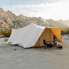 canvas glamping yurt dutch bell tent with awning porch boutique camping