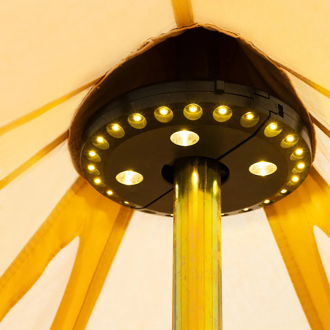 lamp voor in tent de middenstok van de Farben:Treeline Tamarack Vorzelt Blau SACHSENRAD R8 Flex III bergamont gravel operated lights offer 4