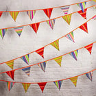 multi colour cotton Bunting for bell tent garden party