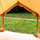 internal view of extra wide doorway of Bell Tent Pro 