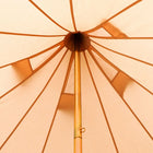 internal view of the Bell Tent Pro's centre pole and ceiling of tent