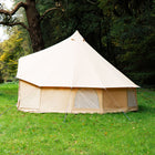 side view of Bell Tent Pro all-season cotton canvas tent by Boutique Camping
