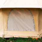 external view of bell tent pro's mesh window