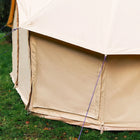Bell Tent Pro outside view of roll up side windows