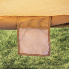 Bell tent plus glamping tent internal mesh storage pocket detail