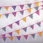 multi colour cotton Bunting for bell tent garden party