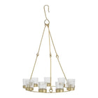 gold tea light glamping bell tent single double tier chandelier