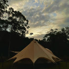 boutique camping bell tent porch curved canopy awning glamping bell tent