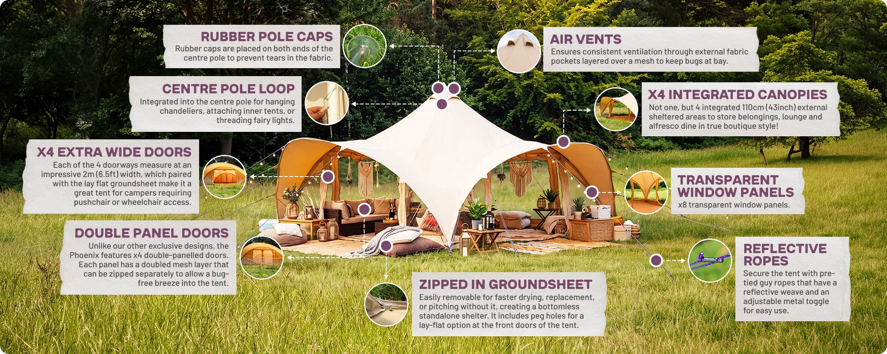 Phoenix Quad Door Tent