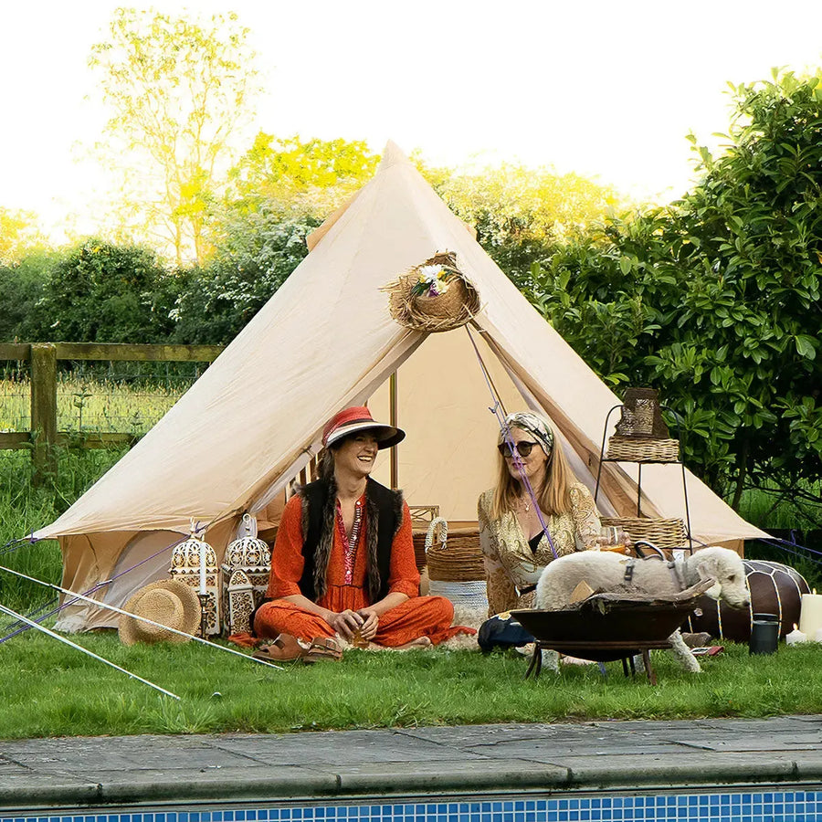 boutique camping CLASSIC CAMPING BELL TENT TIPI GLAMPING CANVAS