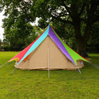 boutique camping bell tent porch curved canopy awning glamping bell tent