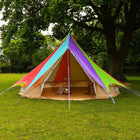 boutique camping bell tent porch curved canopy awning glamping bell tent