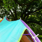 boutique camping bell tent porch curved canopy awning glamping bell tent