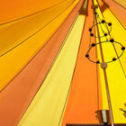boutique camping bell tent porch curved canopy awning glamping bell tent