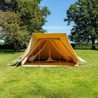 boutique camping bell tent porch curved canopy awning glamping bell tent