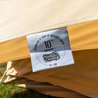 boutique camping bell tent porch curved canopy awning glamping bell tent