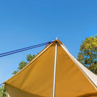 boutique camping bell tent porch curved canopy awning glamping bell tent