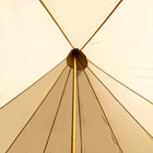 boutique camping bell tent porch curved canopy awning glamping bell tent