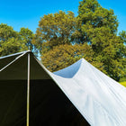 boutique camping bell tent porch curved canopy awning glamping bell tent