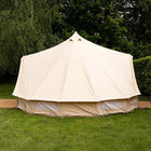 5M Classic Bell Tent 100% Cotton 285GSM Double Door - Coffee - Boutique Camping Tents