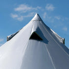 boutique camping bell tent porch curved canopy awning glamping bell tent