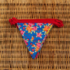 floral multi colour cotton Bunting for bell tent garden party