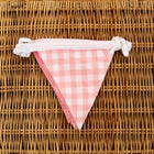 multi colour pink cotton Bunting for bell tent garden party