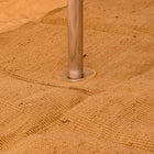 jute Half Moon Matting glamping bell tent half moon boutique camping