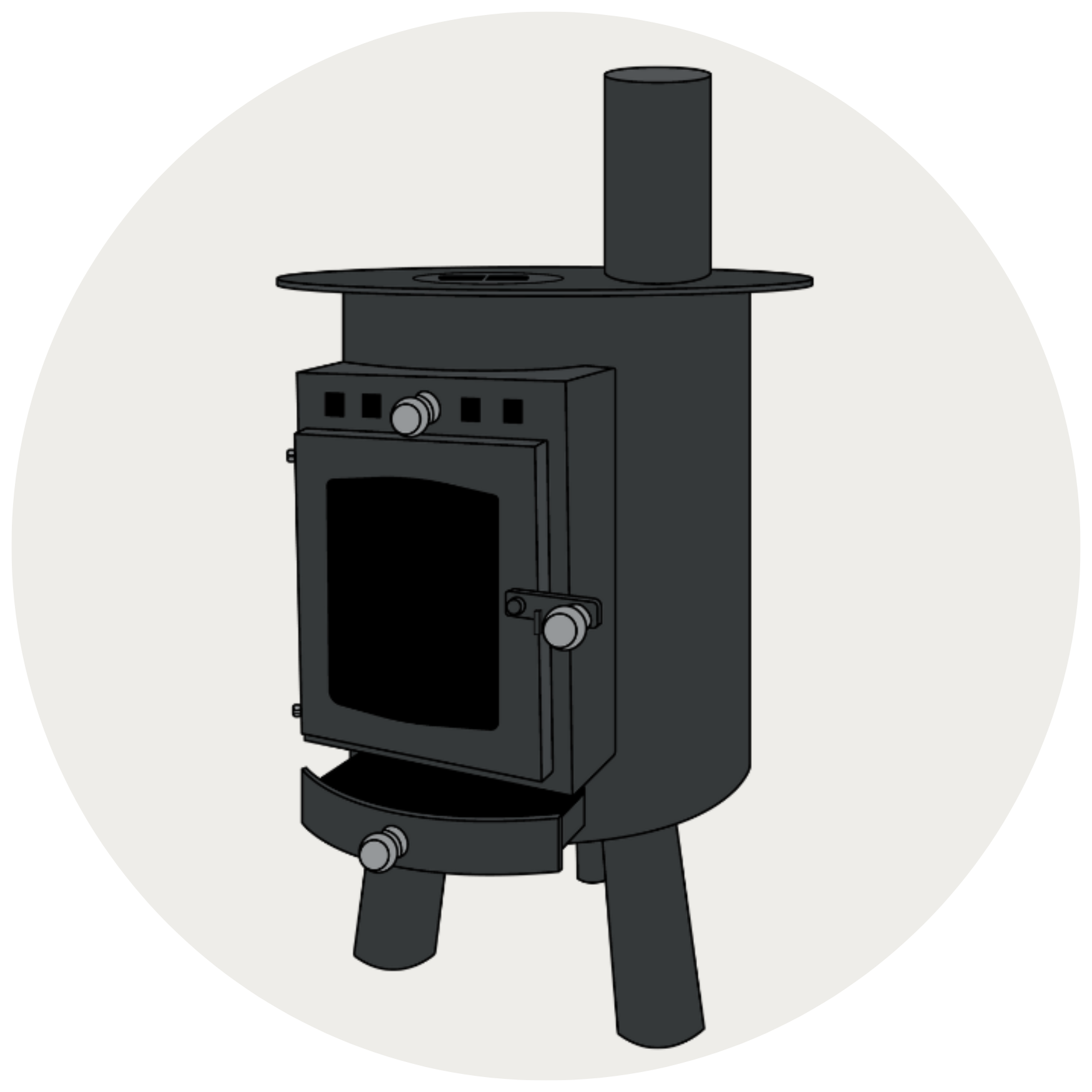 Glamping Wood Burning Stove