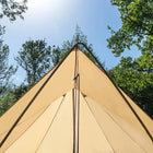 boutique camping bell tent porch curved canopy awning glamping bell tent