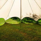 boutique camping bell tent porch curved canopy awning glamping bell tent