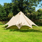 boutique camping bell tent porch curved canopy awning glamping bell tent