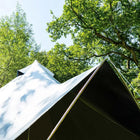 boutique camping bell tent porch curved canopy awning glamping bell tent