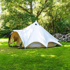 boutique camping bell tent porch curved canopy awning glamping bell tent