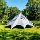 boutique camping bell tent porch curved canopy awning glamping bell tent