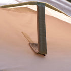 close up shot of stellar festival tent air vents 