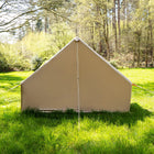 Rear view of the Vela Air Tent, fully pitched with taut lines and soft natural light around it.