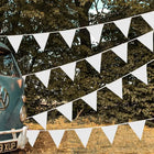 white wedding cotton Bunting for bell tent garden party